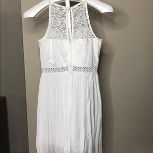 NWT IZ Byer Eggshell Winter White Halter Dress, 11